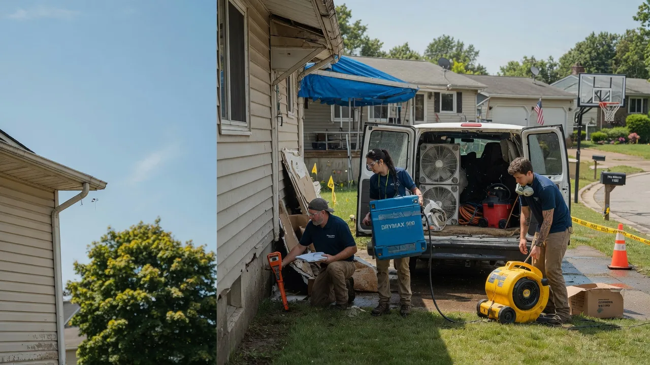 Ceiling Leak Cleanup in Spangler, PA near me